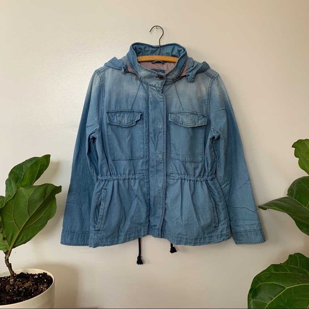 The Gap Chambray Military Jacket